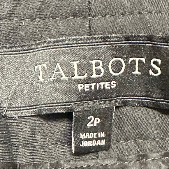 Talbots Women’s Black Heritage chino Dress Pants Sz 2 P - Picture 5 of 6